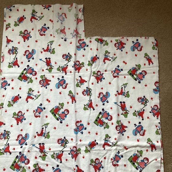 One piece of White Thin Flannel Children's Kids Fabric Material Sewing Quilting - Picture 2 of 7